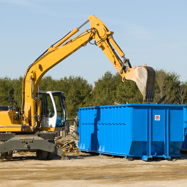 how does a residential dumpster rental service work in Franklin County AL